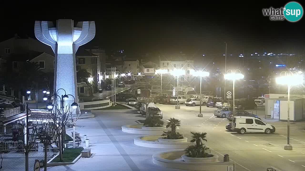 Vodice Live webcam – marina and  seafront