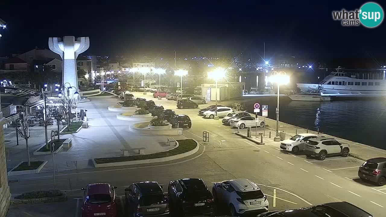 Vodice web kamera – marina i riva