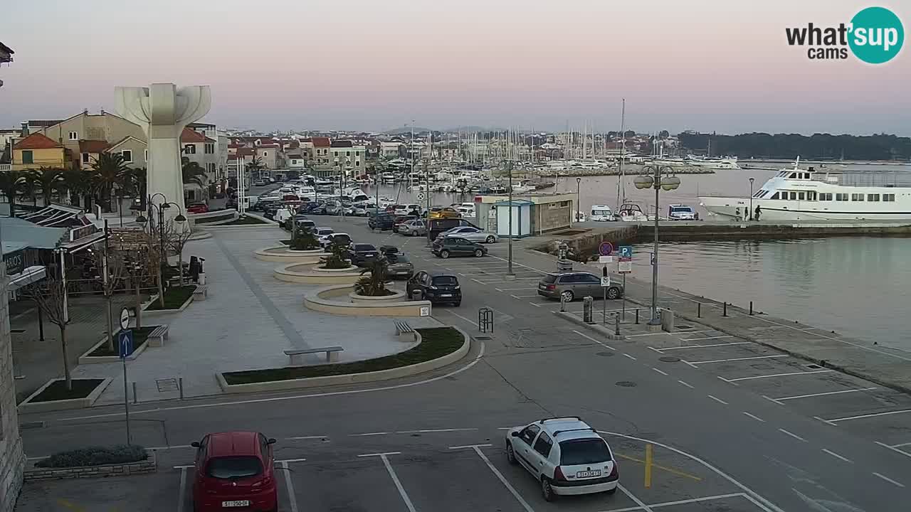 Vodice Live webcam – marina and  seafront