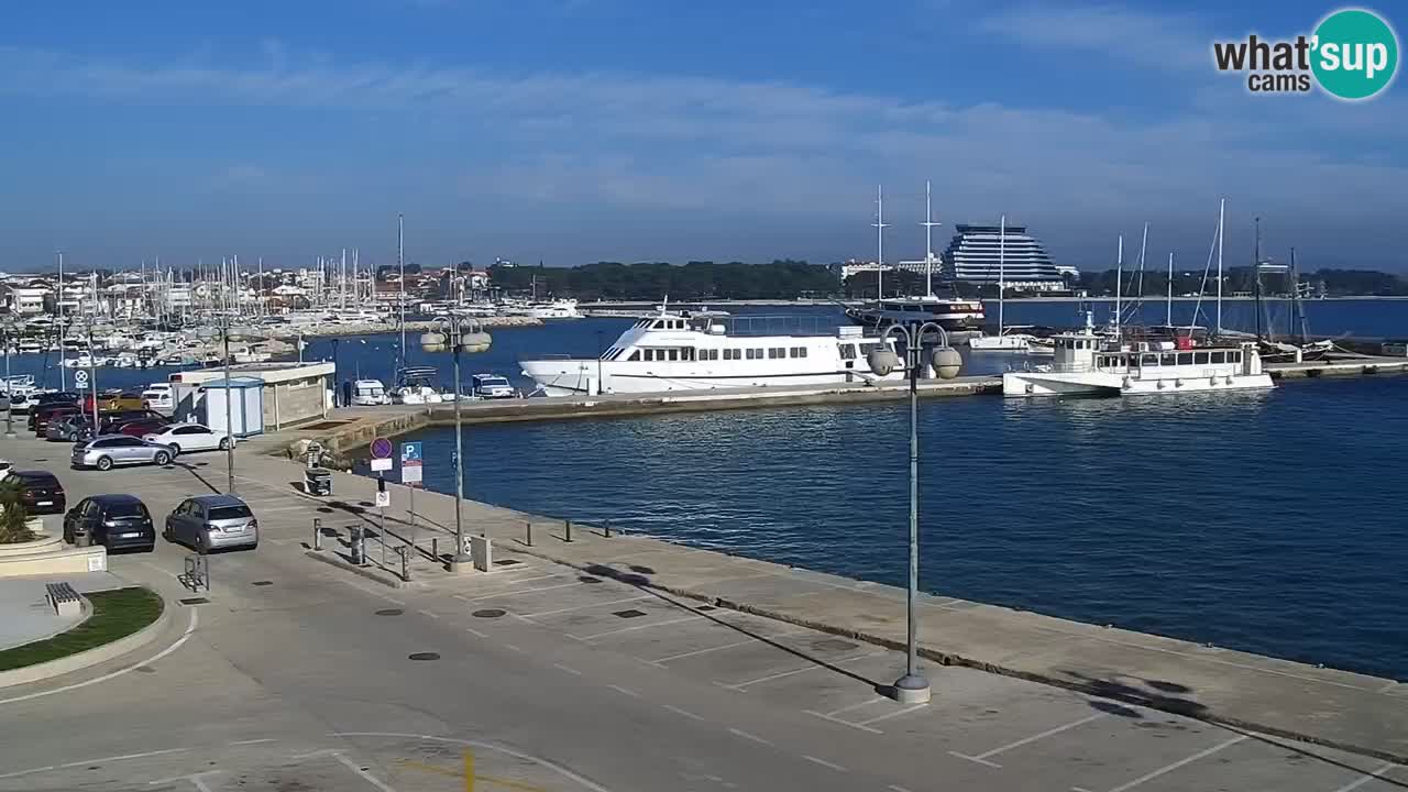 Vodice Live webcam – marina and  seafront