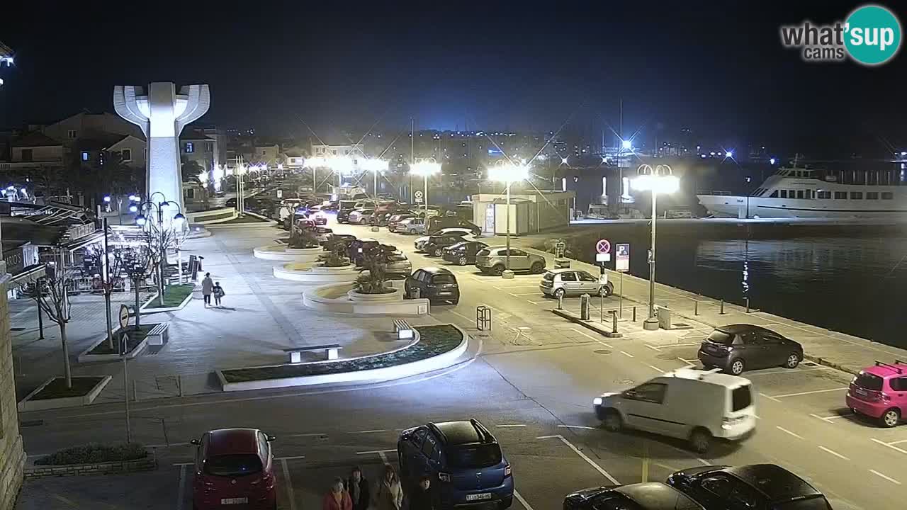 Vodice Live webcam – marina and  seafront