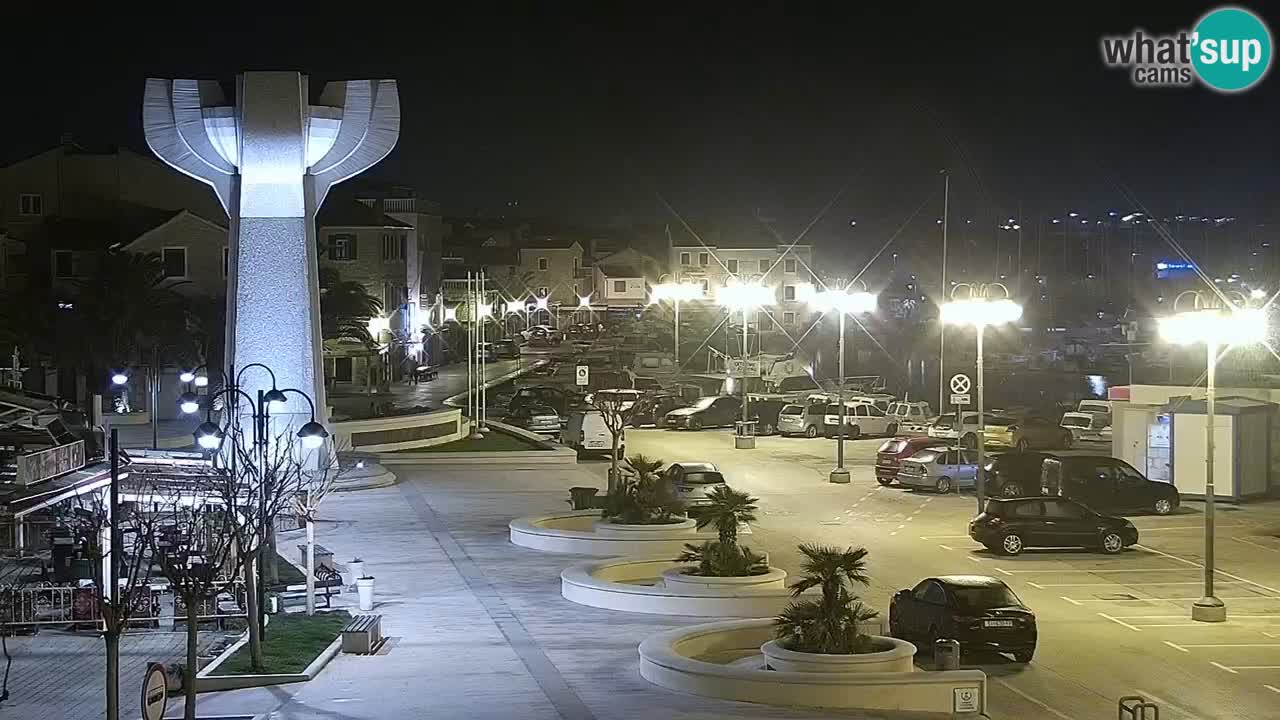 Vodice Live webcam – marina and  seafront