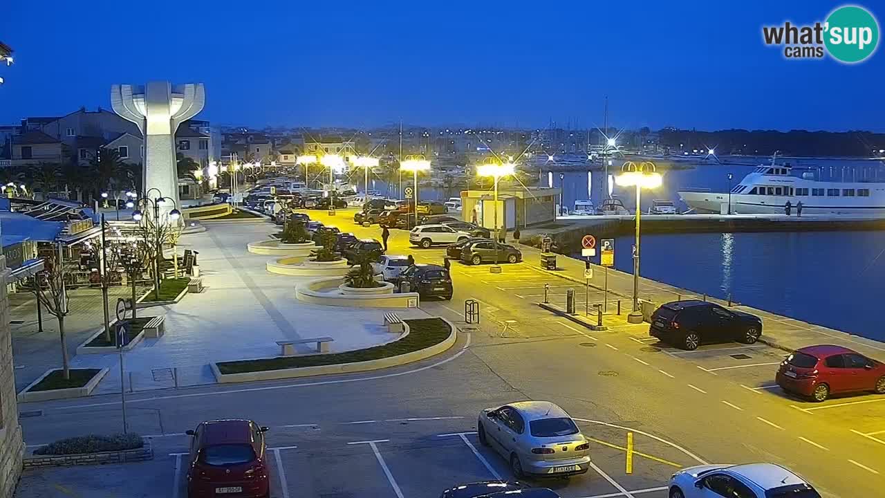 Vodice Live webcam – marina and  seafront