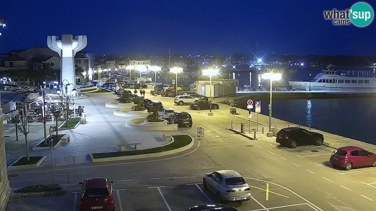 Vodice Live webcam – marina and  seafront