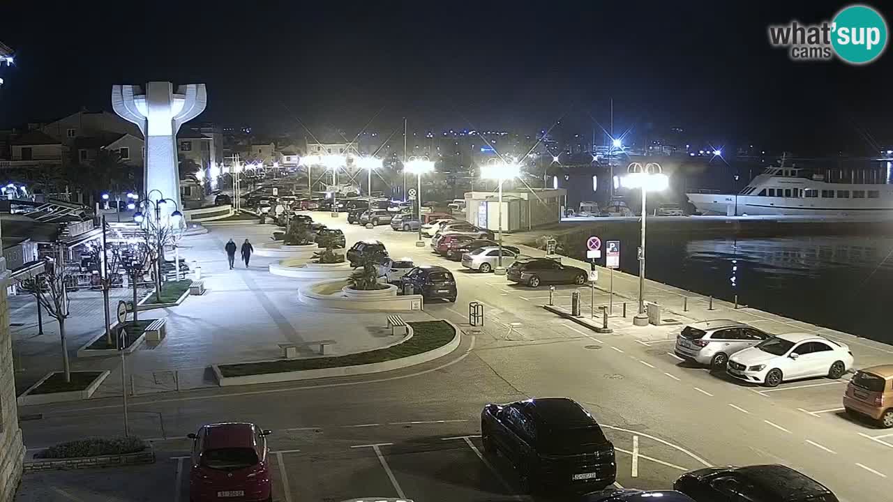 Vodice web kamera – marina i riva