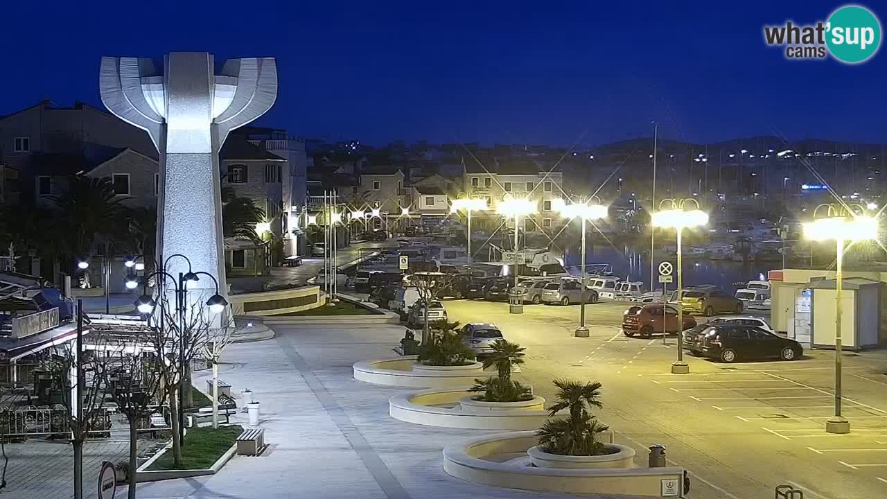 Vodice web kamera – marina i riva