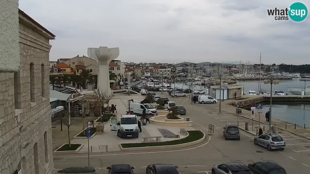 Vodice Live webcam – marina and  seafront