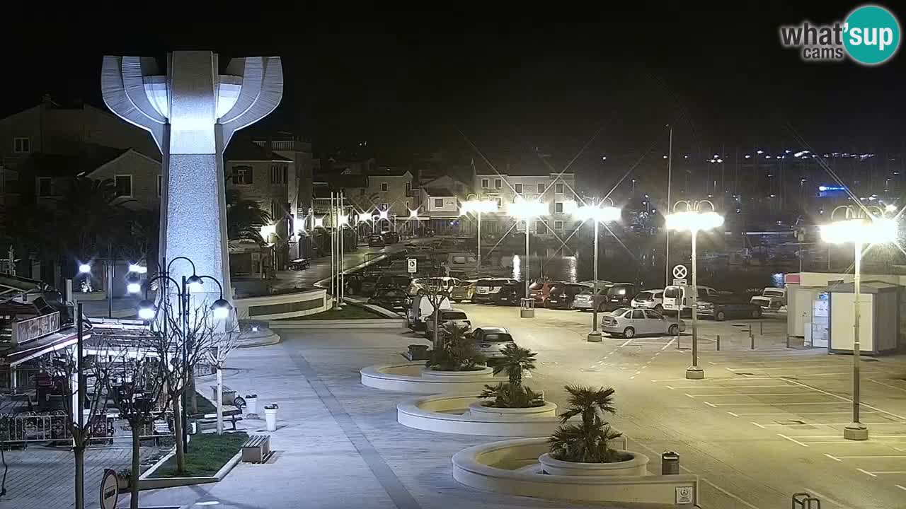 Vodice web kamera – marina i riva