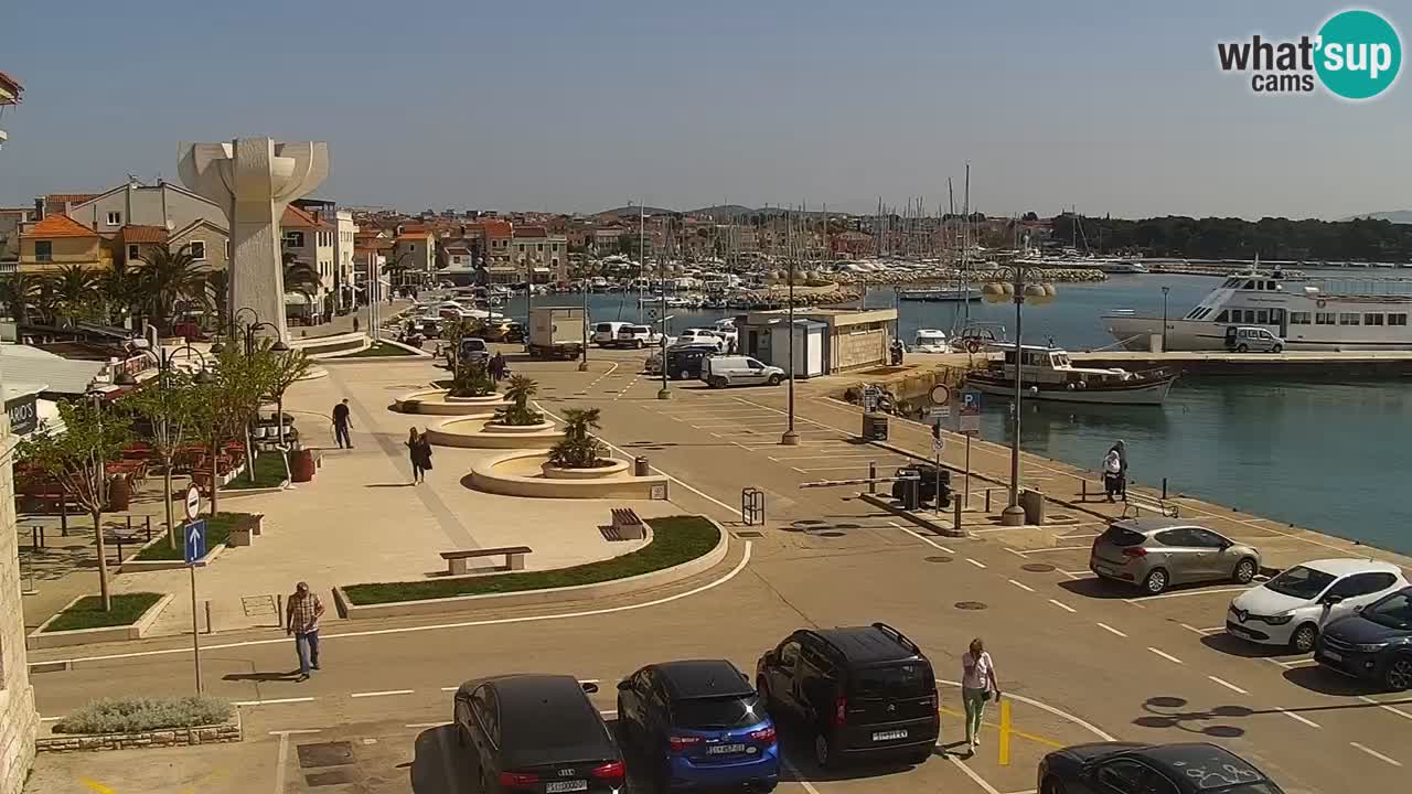Vodice Live webcam – marina and  seafront
