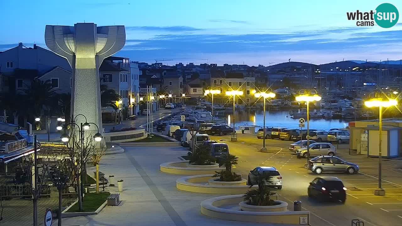 Vodice Live webcam – marina and  seafront