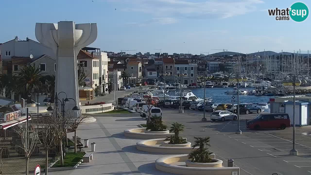 Vodice Live webcam – marina and seafront