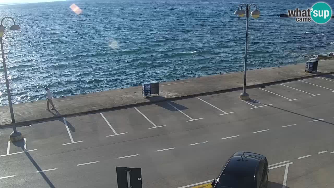 Vodice Live webcam – marina and  seafront