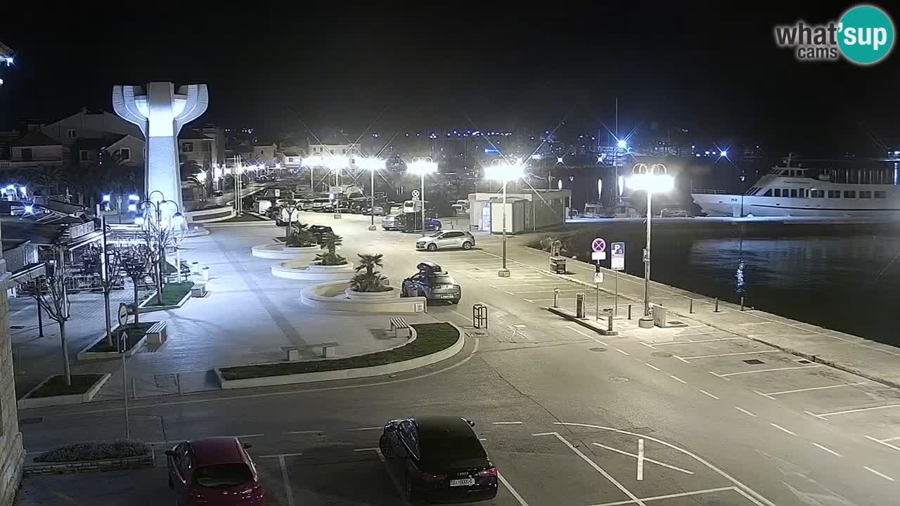 Vodice Live webcam – marina and seafront