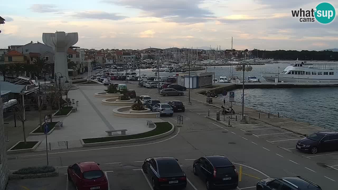 Vodice Live webcam – marina and  seafront