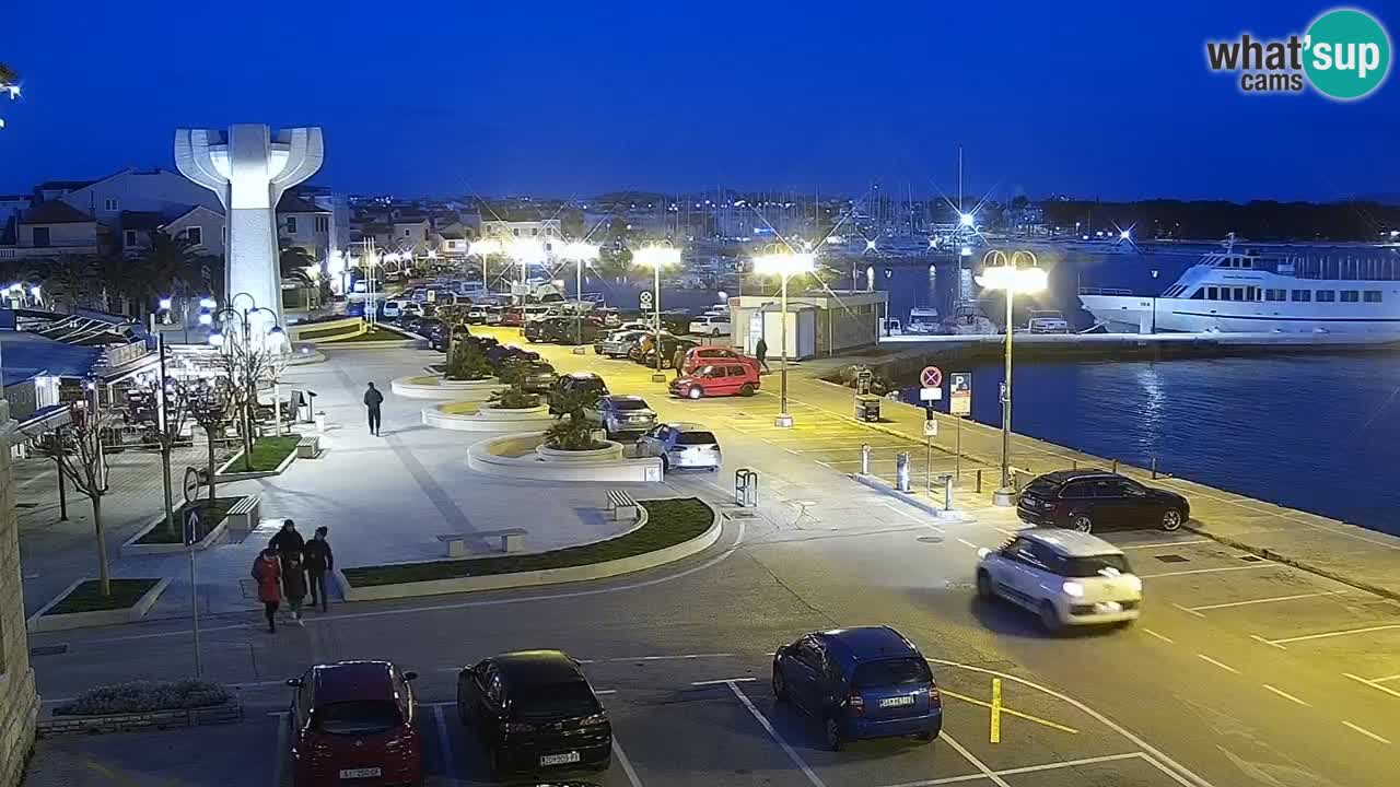 Vodice Live webcam – marina and  seafront