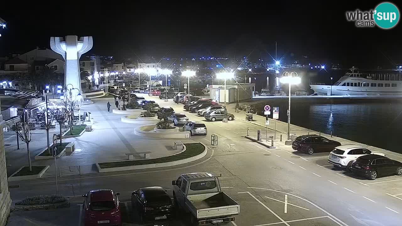 Vodice Live webcam – marina and  seafront