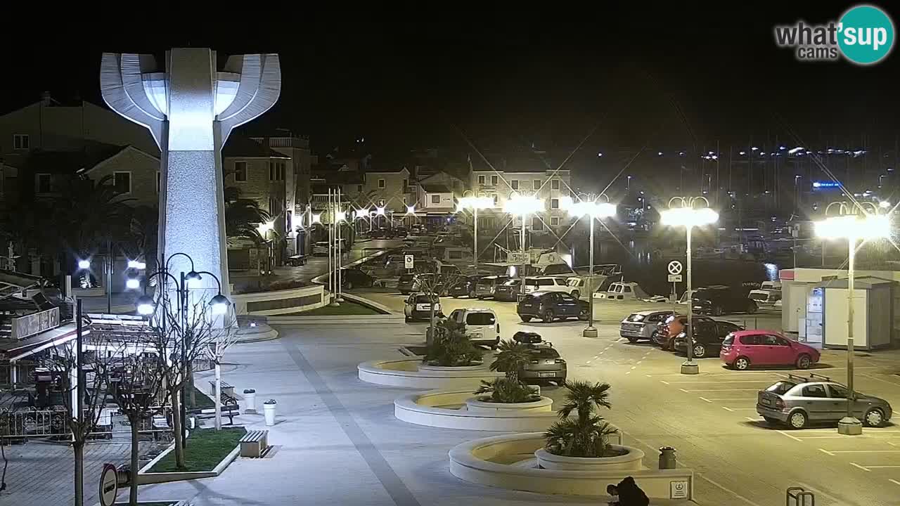 Vodice Live webcam – marina and  seafront