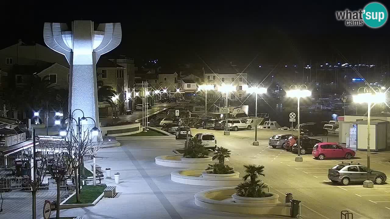 Vodice Live webcam – marina and  seafront