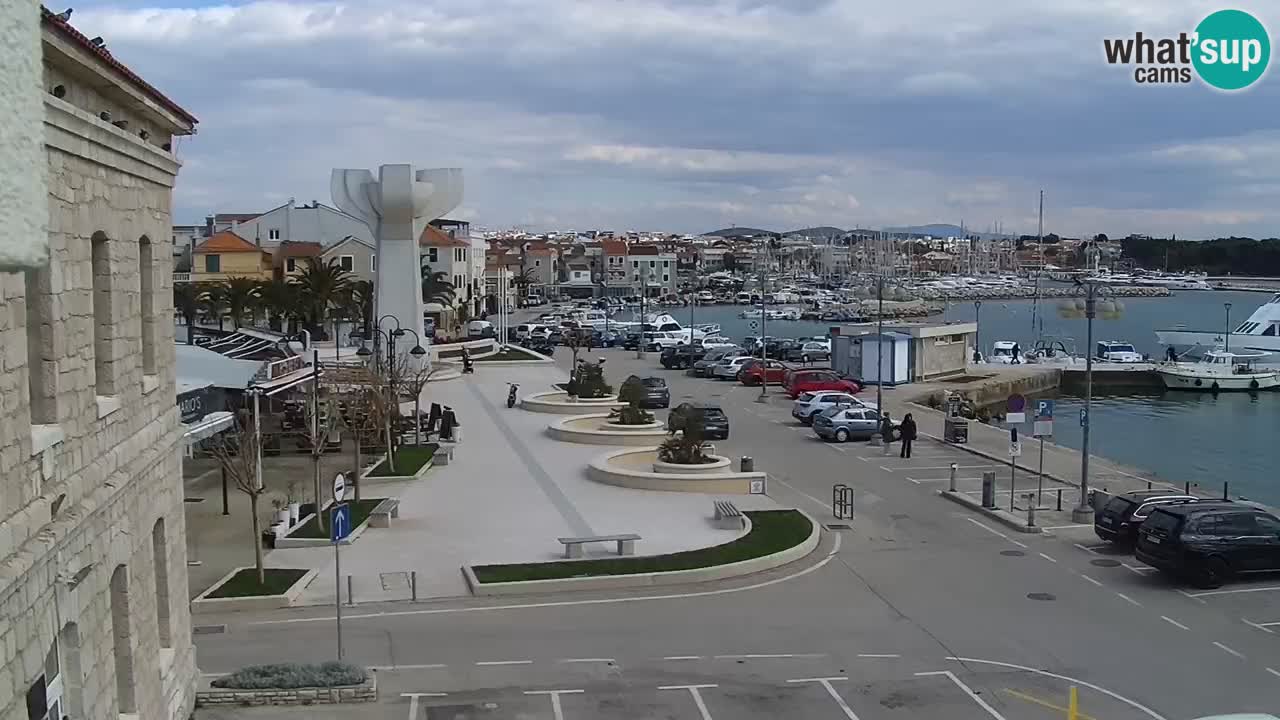 Vodice Live webcam – marina and  seafront