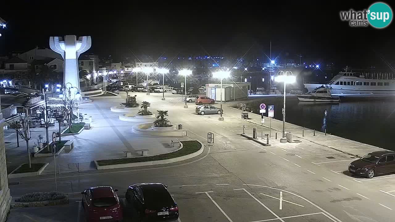 Vodice Live webcam – marina and  seafront