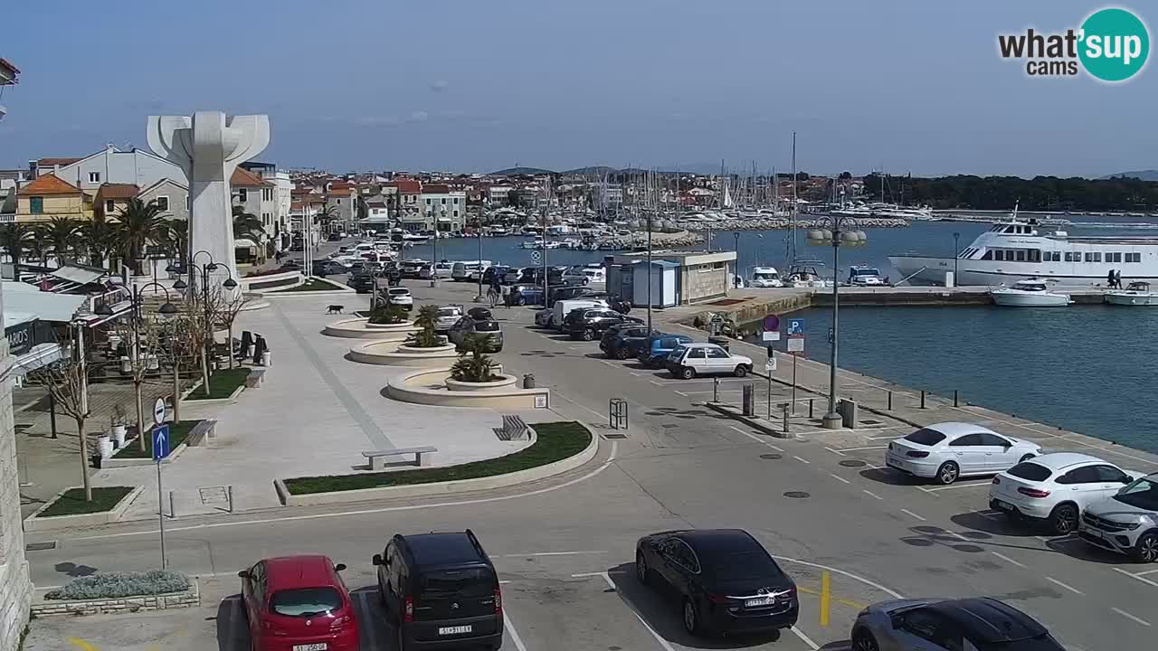 Vodice Live webcam – marina and  seafront