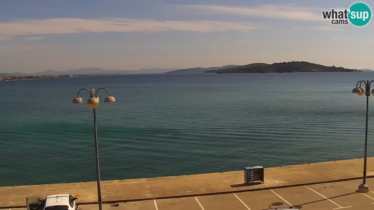 Vodice Live webcam – marina and  seafront