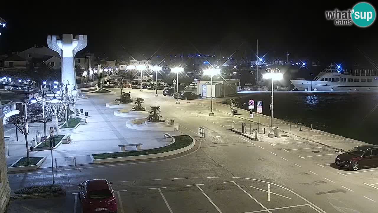 Vodice Live webcam – marina and seafront
