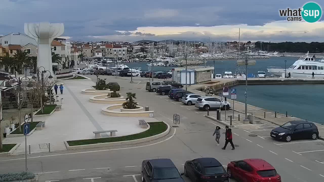 Vodice Live webcam – marina and  seafront
