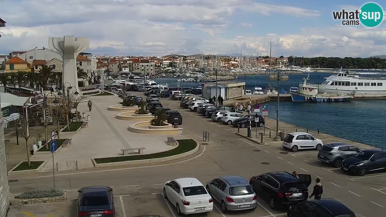 Vodice Live webcam – marina and  seafront