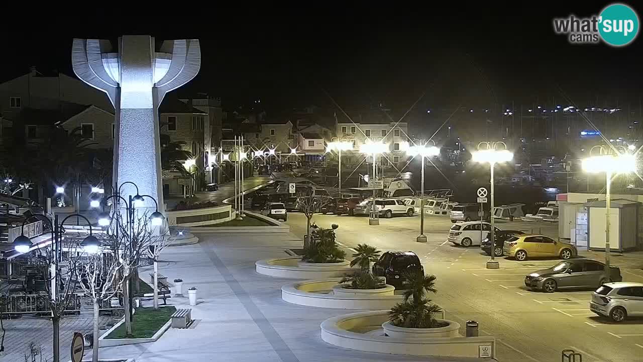 Vodice Live webcam – marina and  seafront