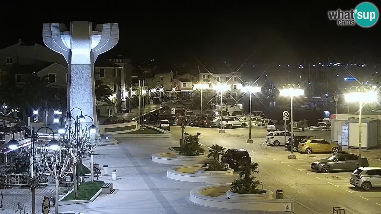 Vodice Live webcam – marina and  seafront