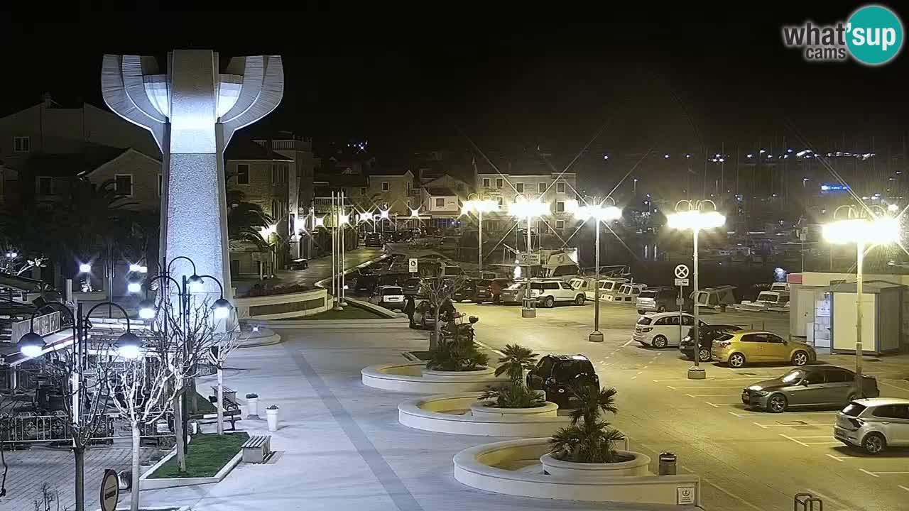 Vodice Live webcam – marina and  seafront