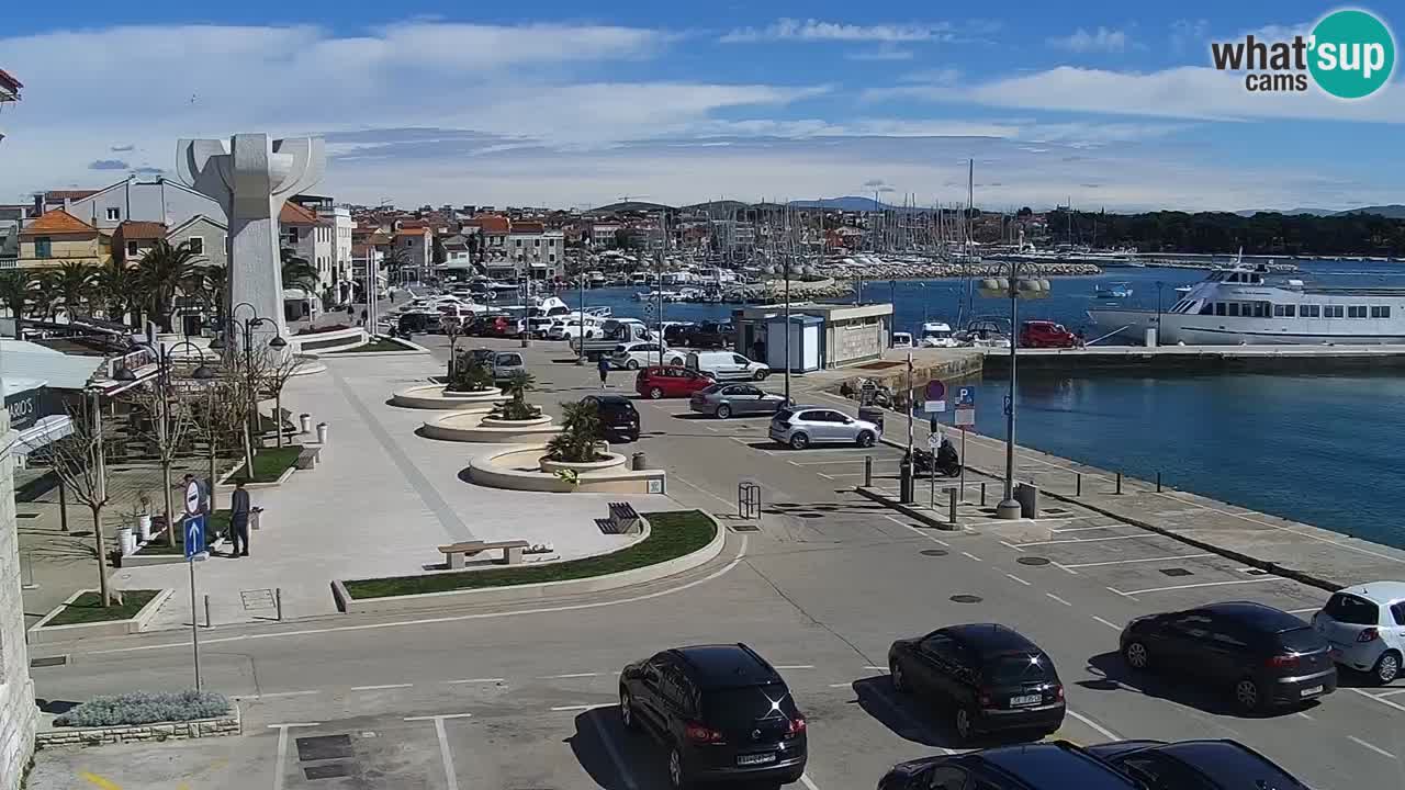 Vodice Live webcam – marina and seafront