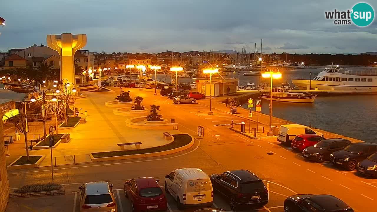 Vodice Live webcam – marina and  seafront