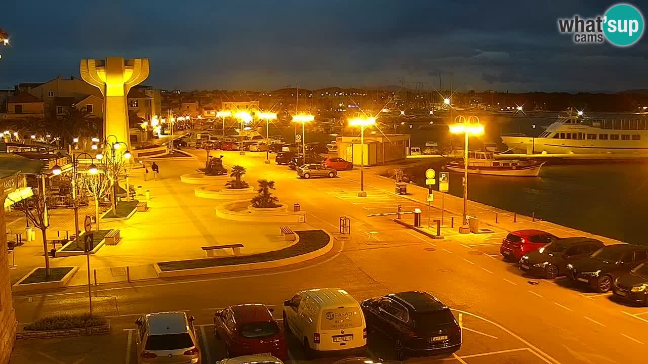 Vodice Live webcam – marina and  seafront