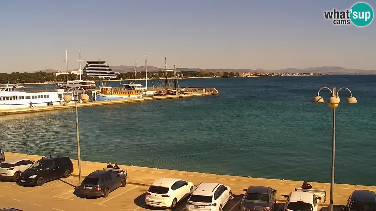 Vodice Live webcam – marina and  seafront