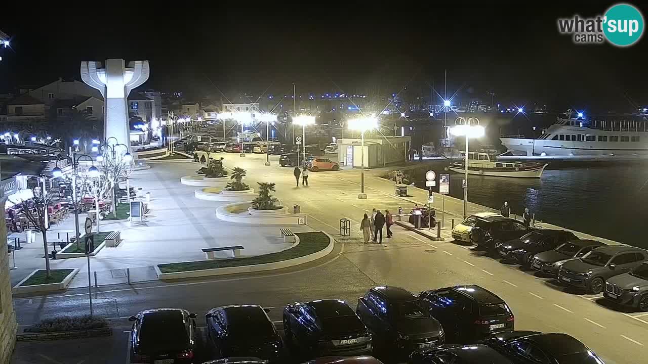 Vodice web kamera – marina i riva