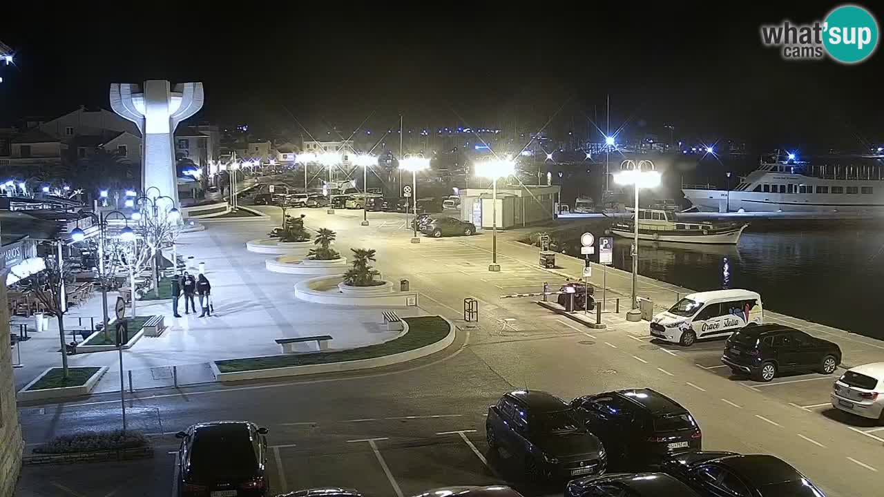 Vodice web kamera – marina i riva