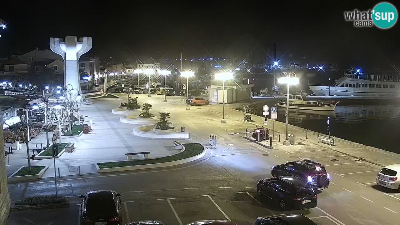 Vodice Live webcam – marina and  seafront