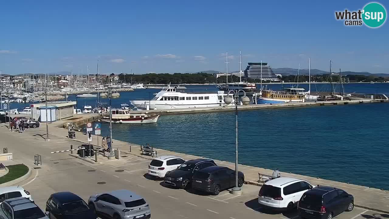 Vodice Live webcam – marina and  seafront
