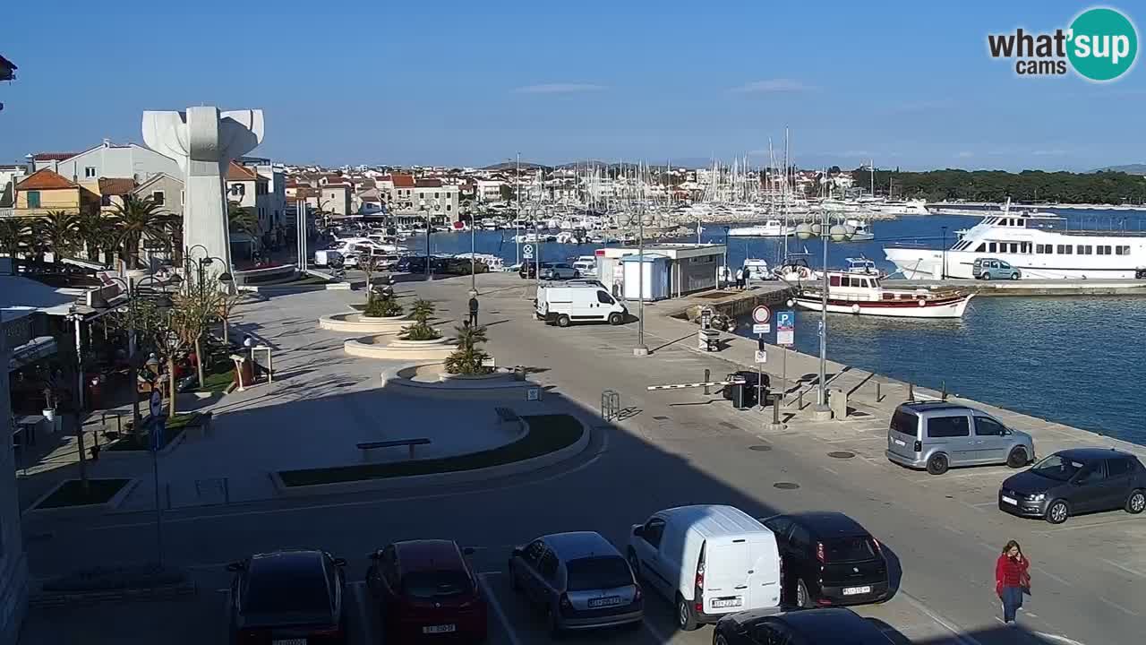 Vodice Live webcam – marina and  seafront
