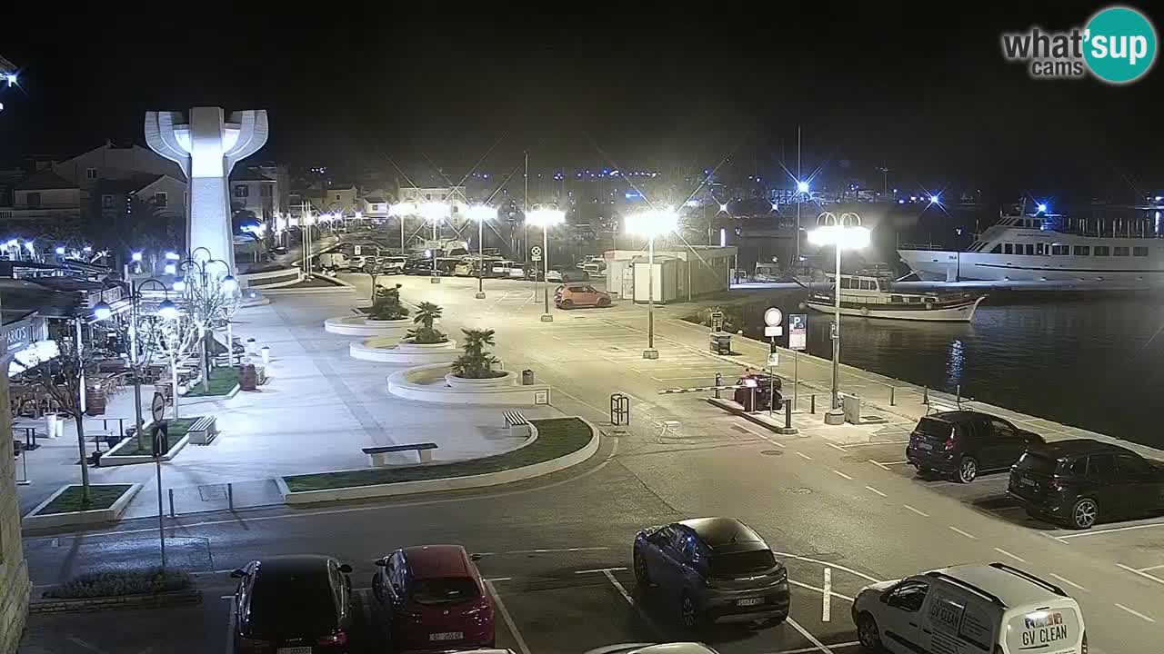 Vodice web kamera – marina i riva