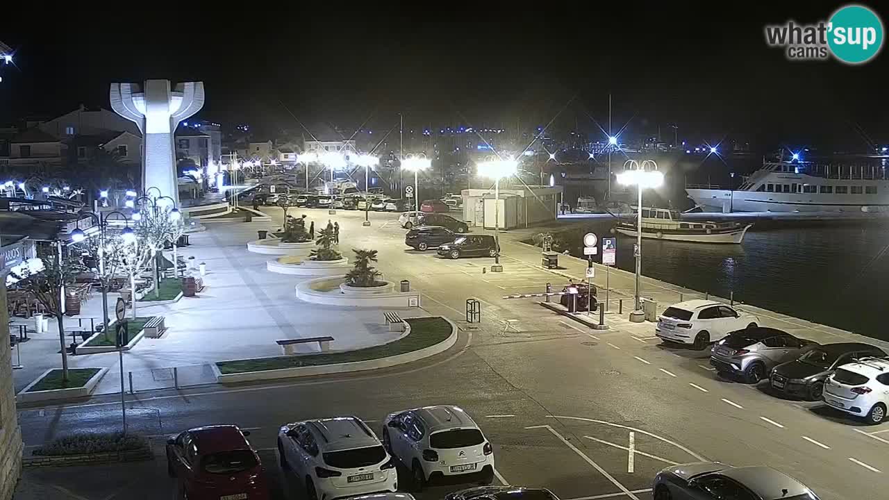 Vodice spletna kamera – marina in riva