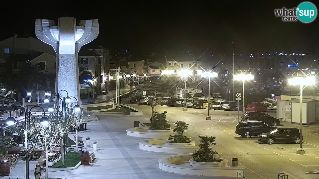 Vodice Live webcam – marina and  seafront