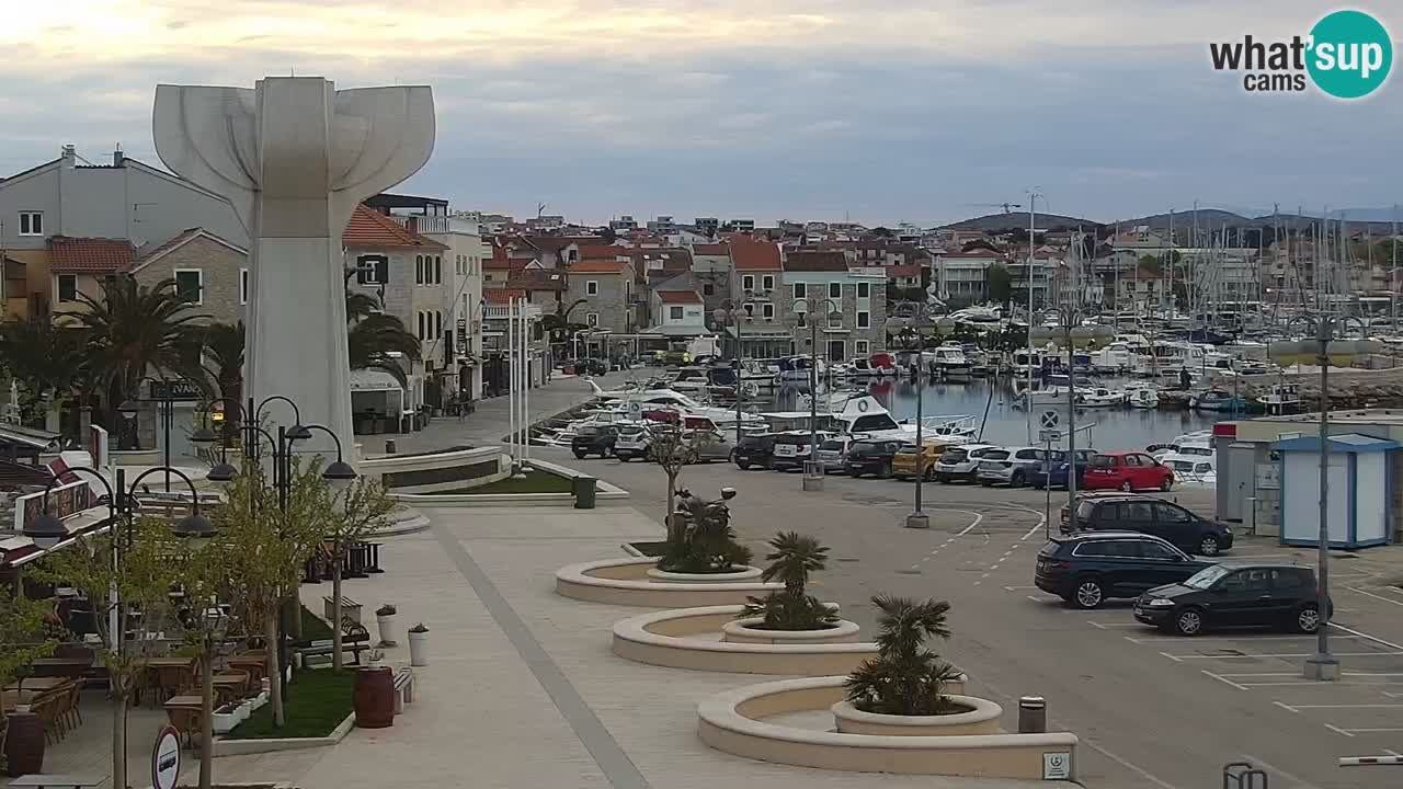 Vodice web kamera – marina i riva