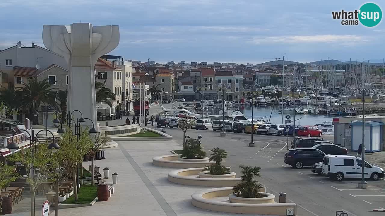 Vodice web kamera – marina i riva