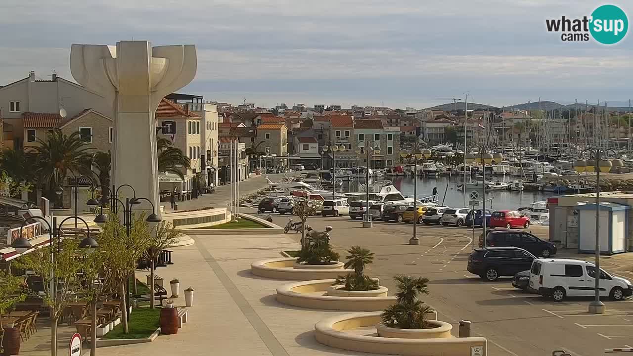 Vodice Live webcam – marina and seafront