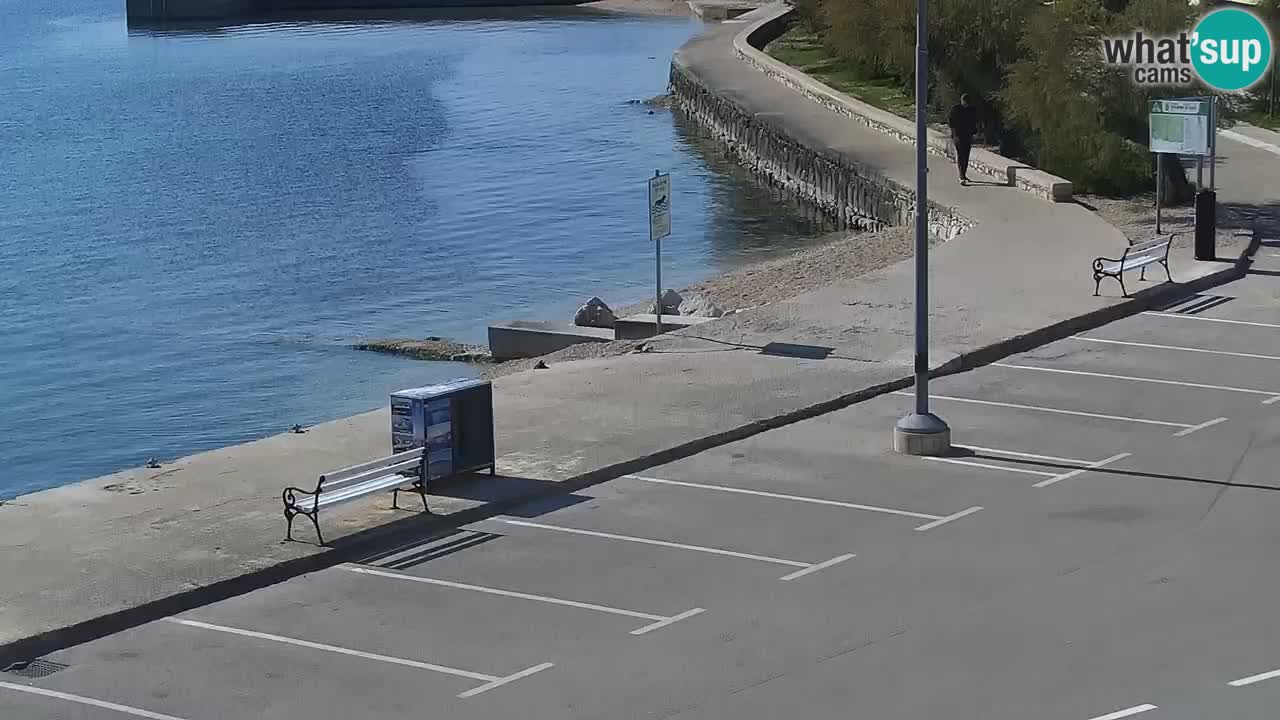Vodice Live webcam – marina and  seafront