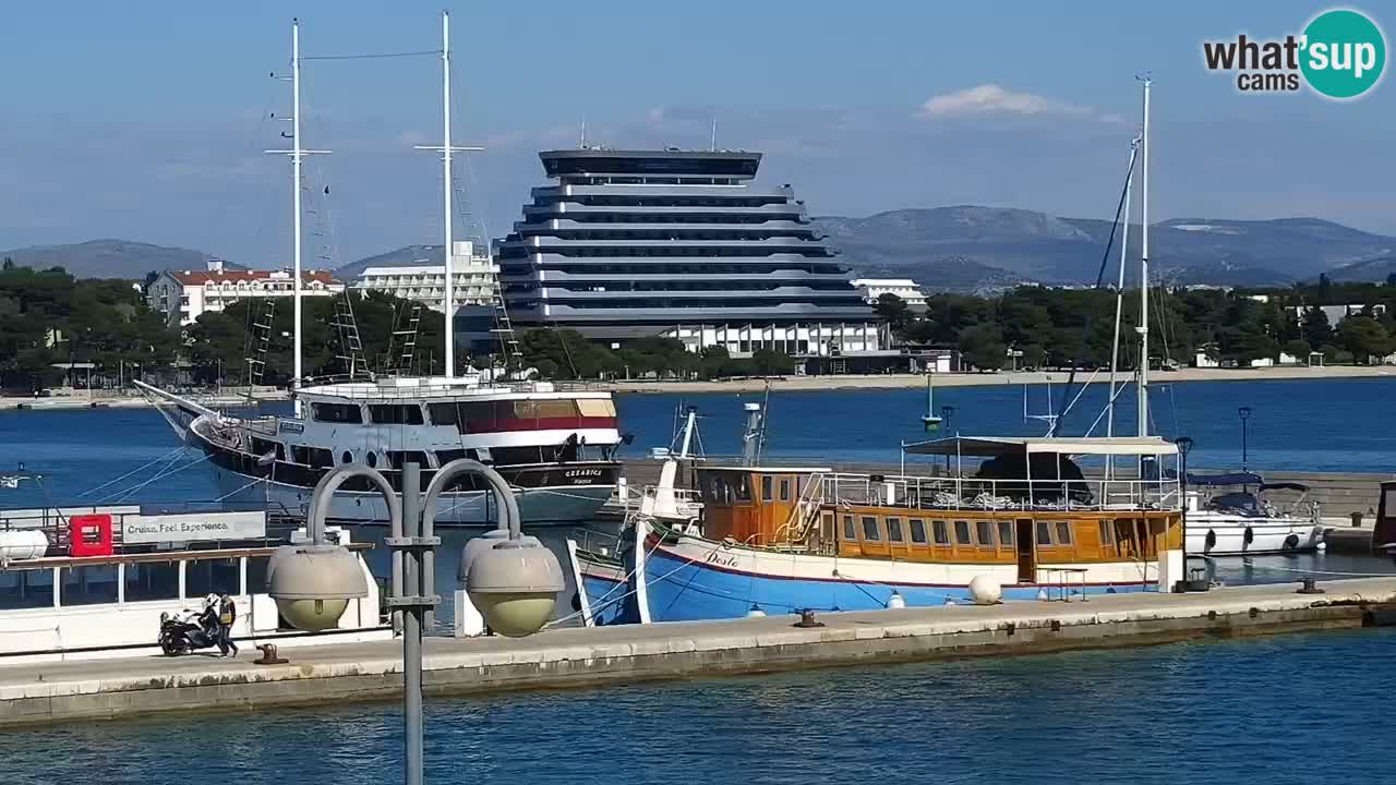 Vodice Live webcam – marina and  seafront