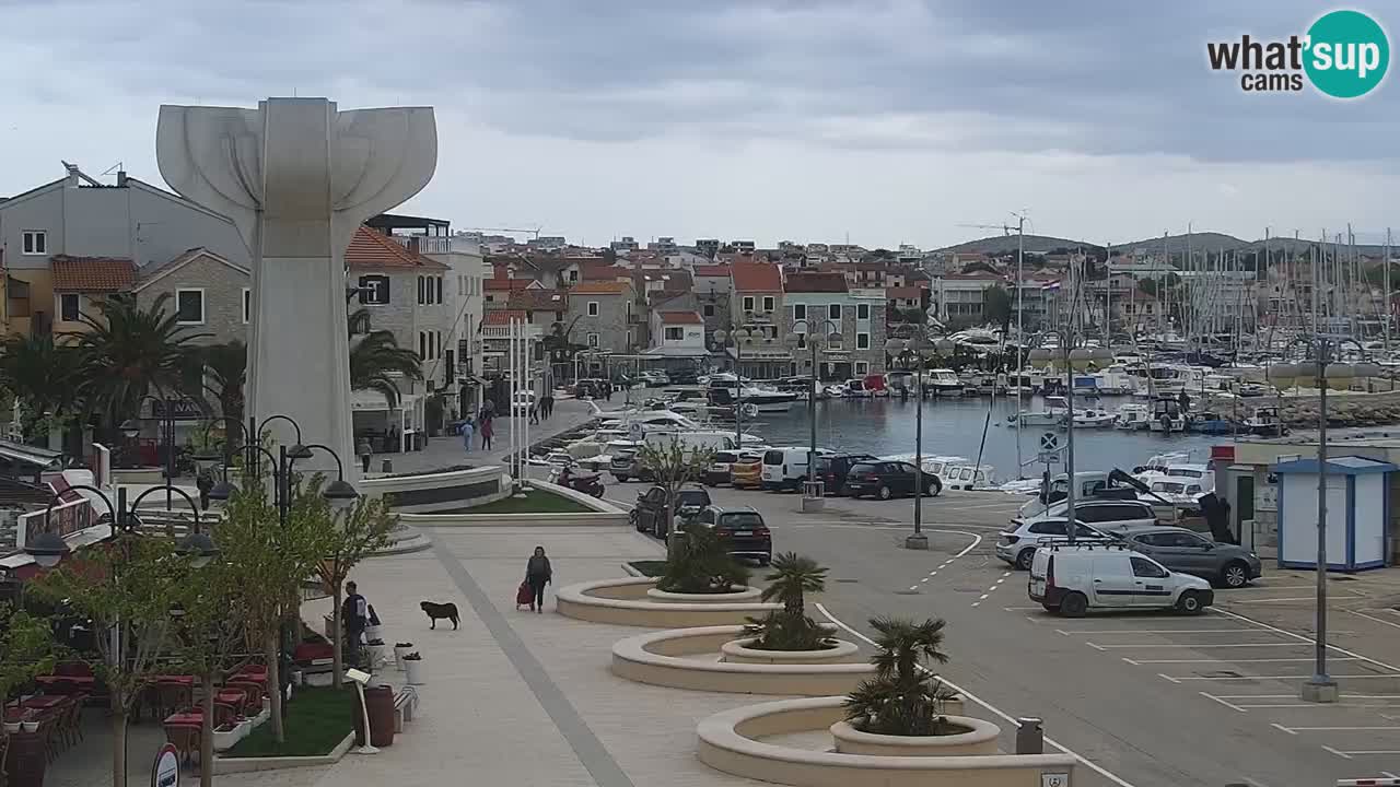 Vodice Live webcam – marina and seafront